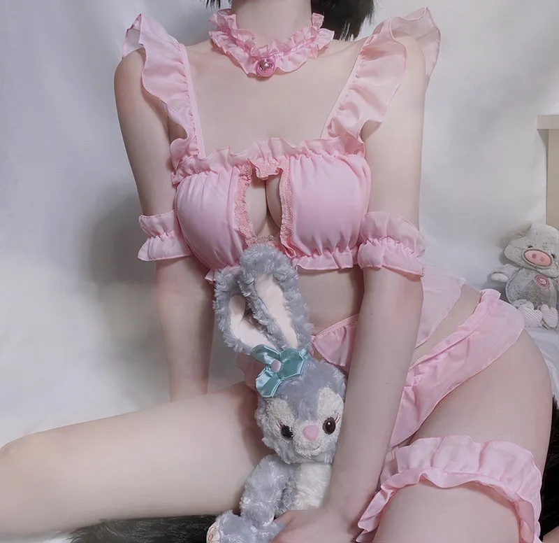 Peekaboo Heart Lingerie Set