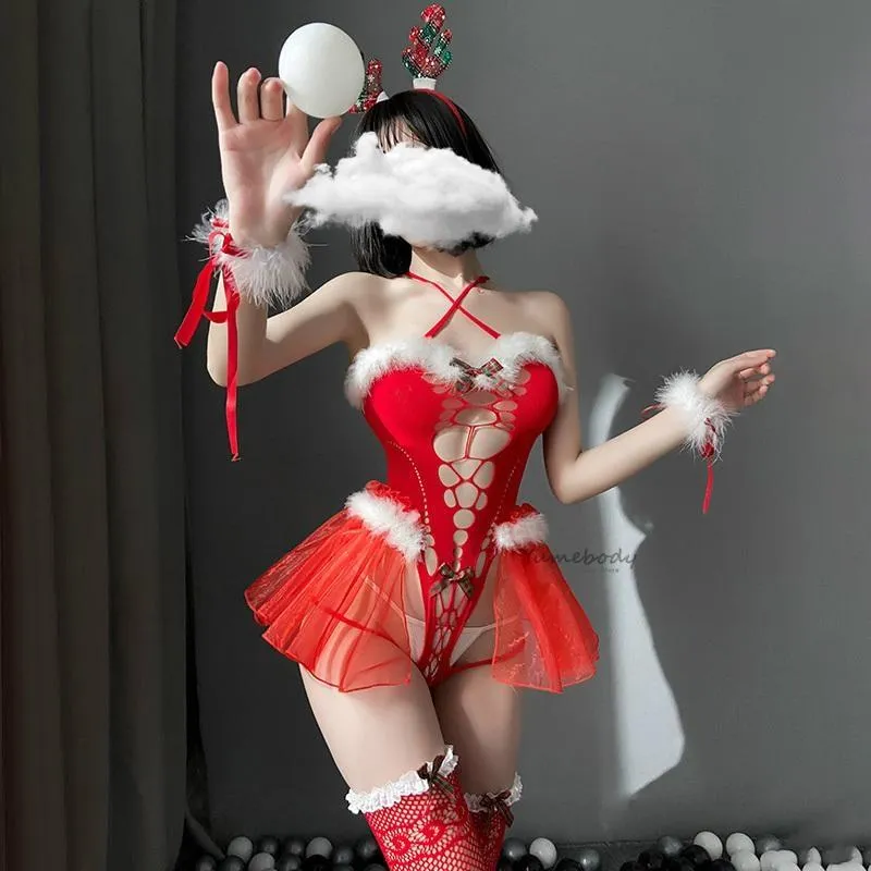 Peekaboo Mrs. Clause Lingerie Set