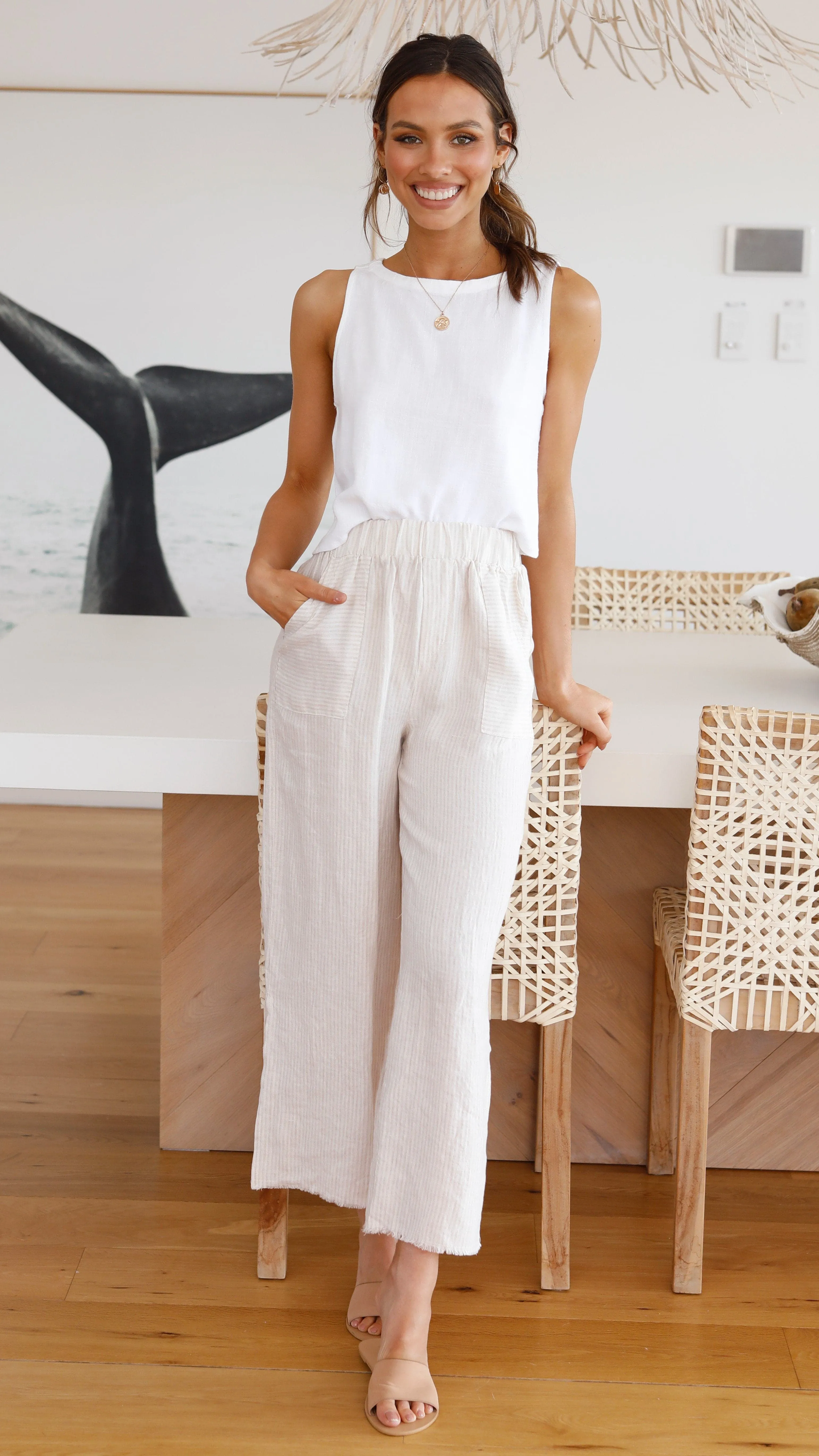 Persephone Crop Top - White Billy J