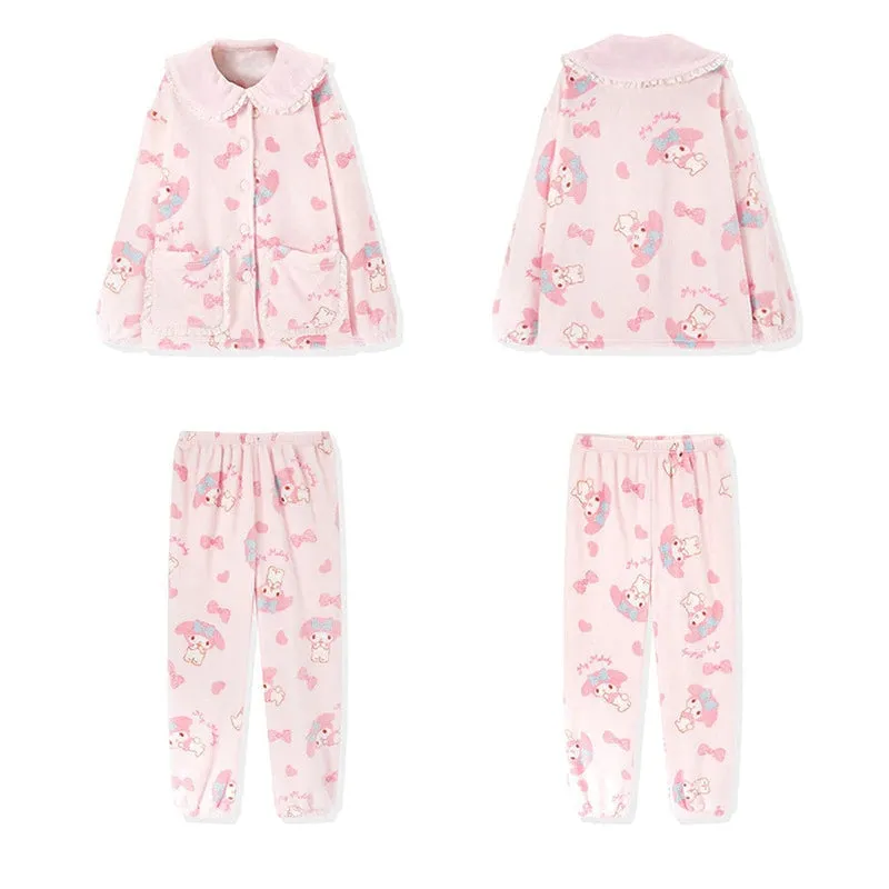 Pink Bunny Pajama Set