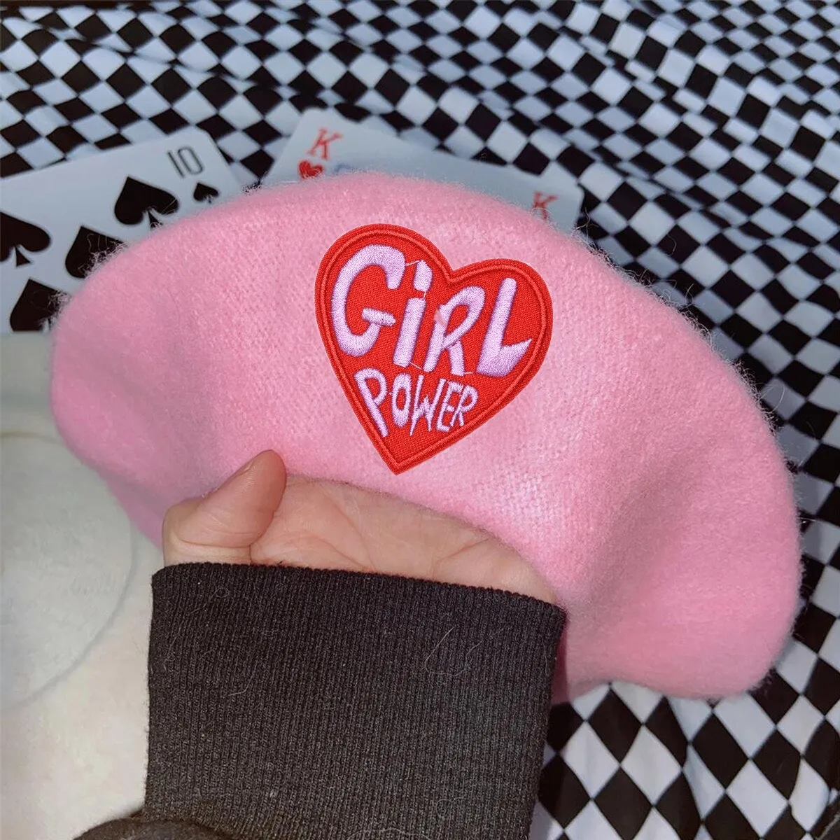 Pink Menhera Nurse Beret