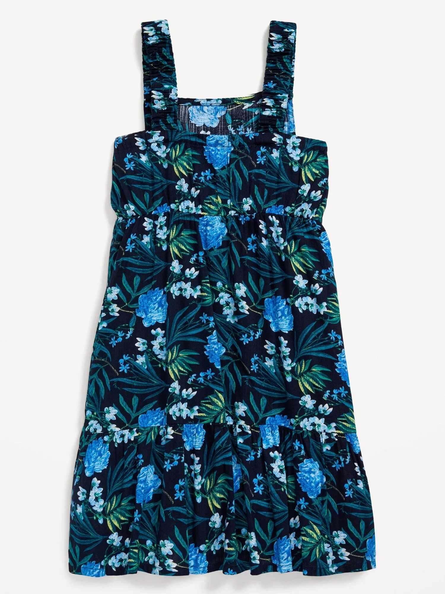 Printed Sleeveless Tiered Dress for Girls