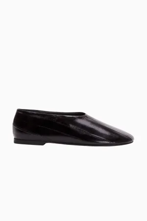 Proenza Schouler Glove Slippers - Shiny Eel Black PROENZA SCHOULER
