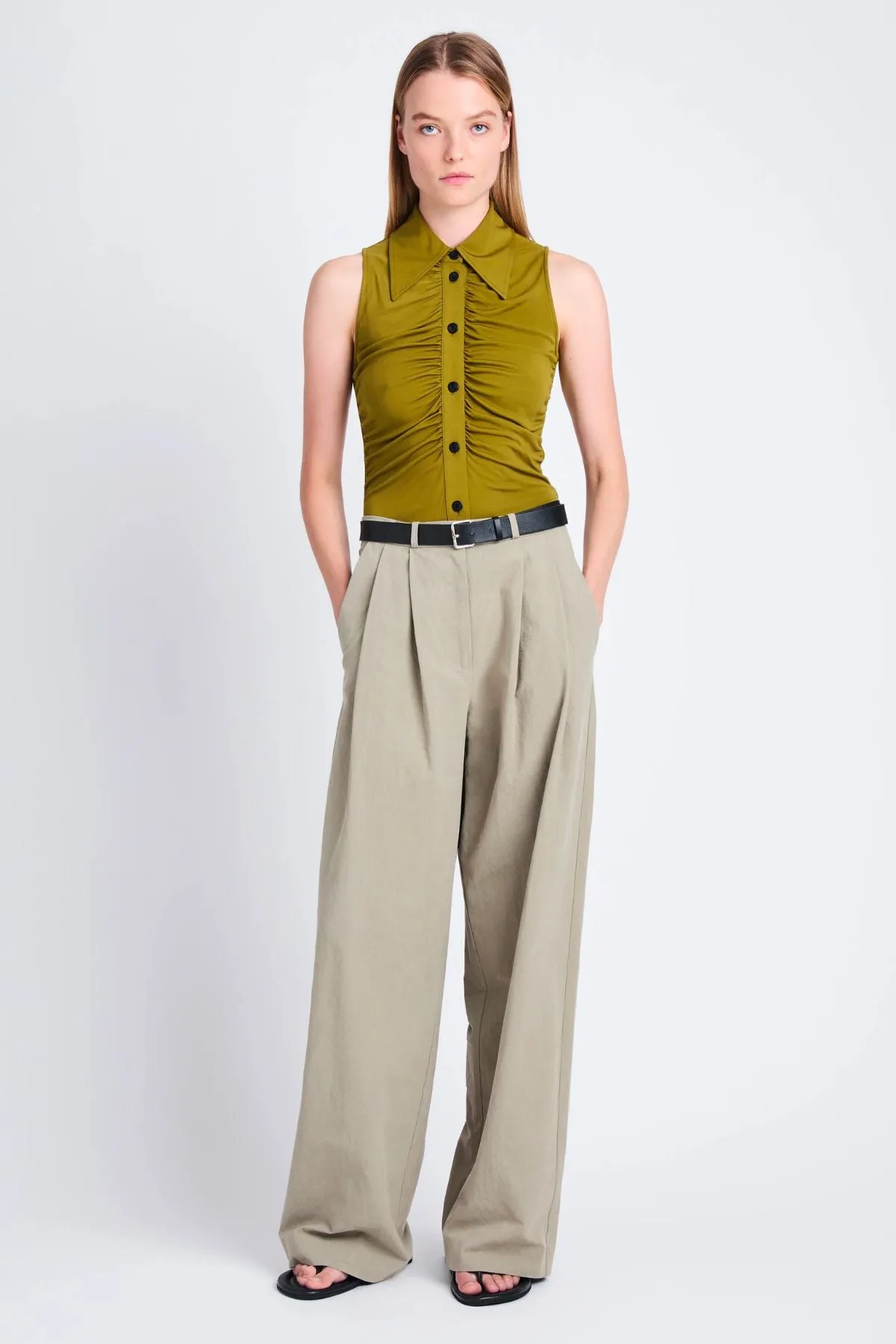 Proenza Schouler White Label Helena Pant - Bayleaf PROENZA SCHOULER