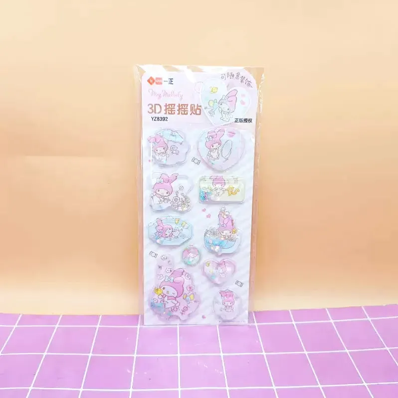 Puffy 3D Kawaii Stickers