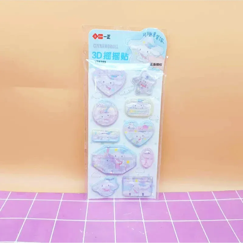 Puffy 3D Kawaii Stickers