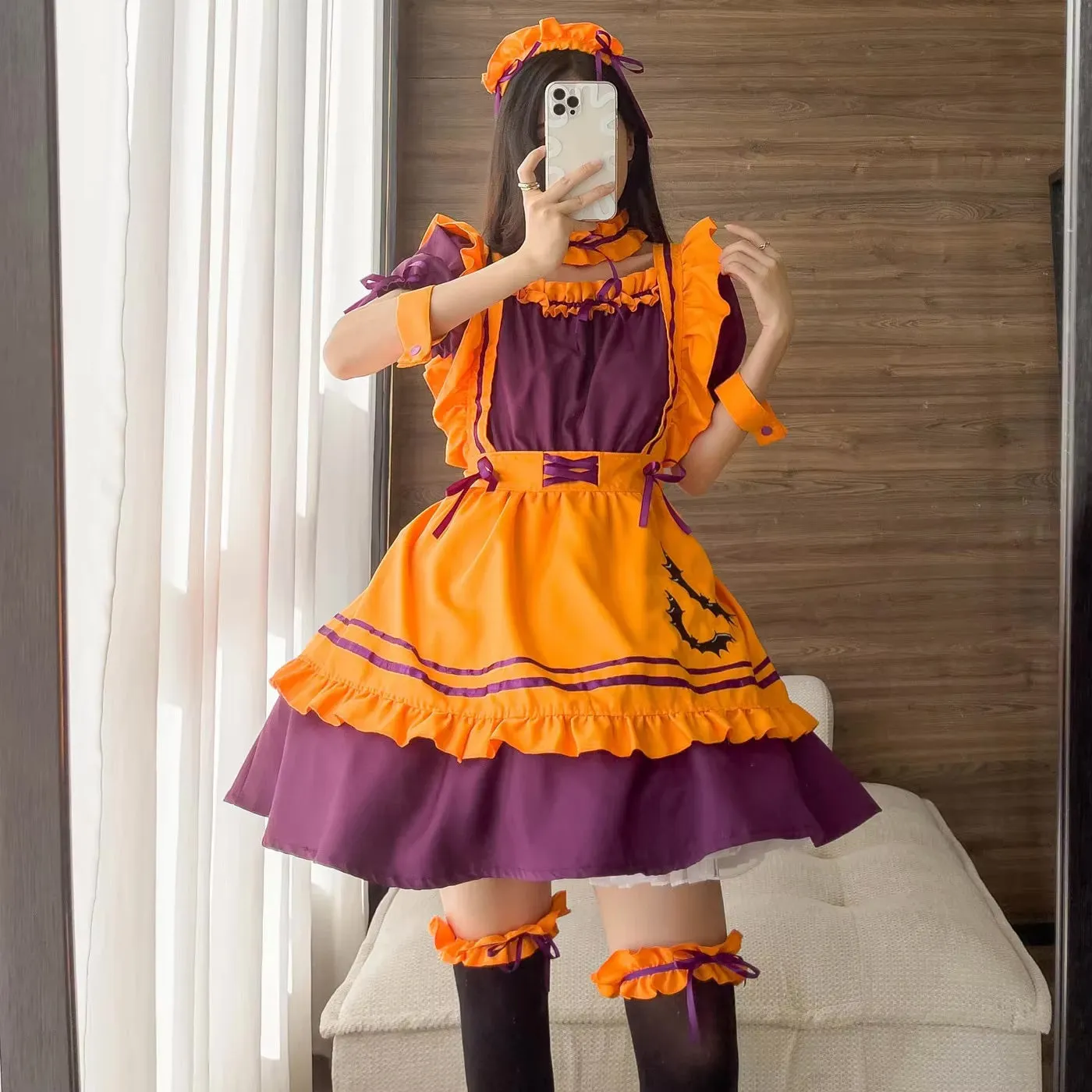 Pumpkin Queen Maid Cosplay Dress