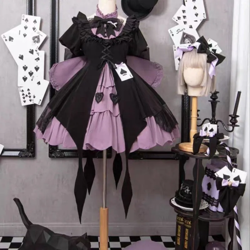 Purple Spade Cosplay Dress