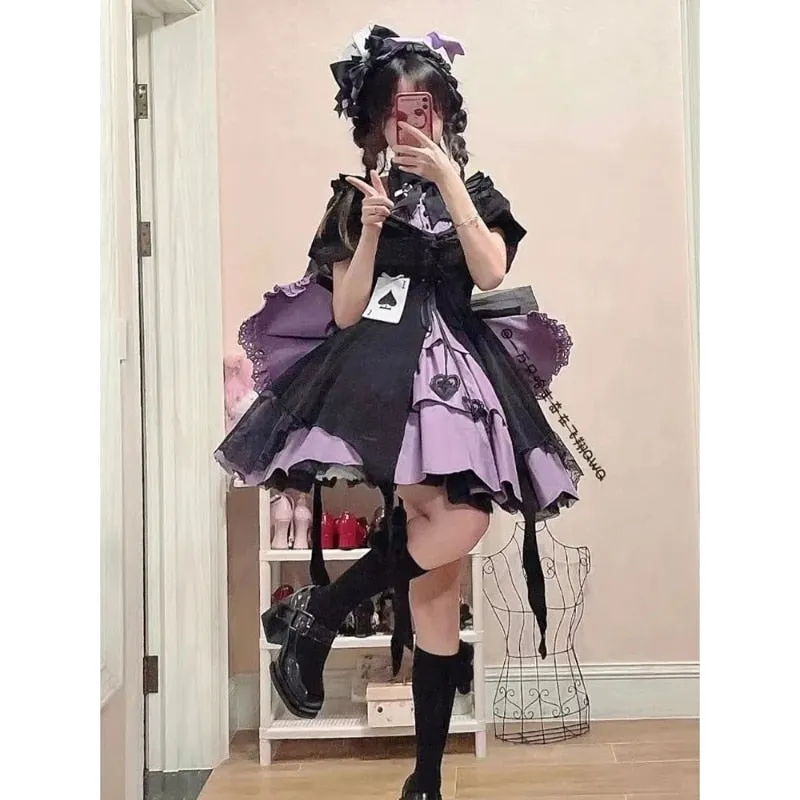 Purple Spade Cosplay Dress