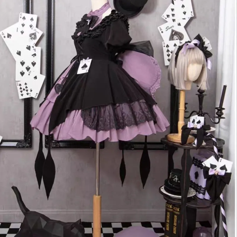 Purple Spade Cosplay Dress