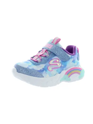 Rainbow Racer Girls Glitter Slip On Light-Up Shoes