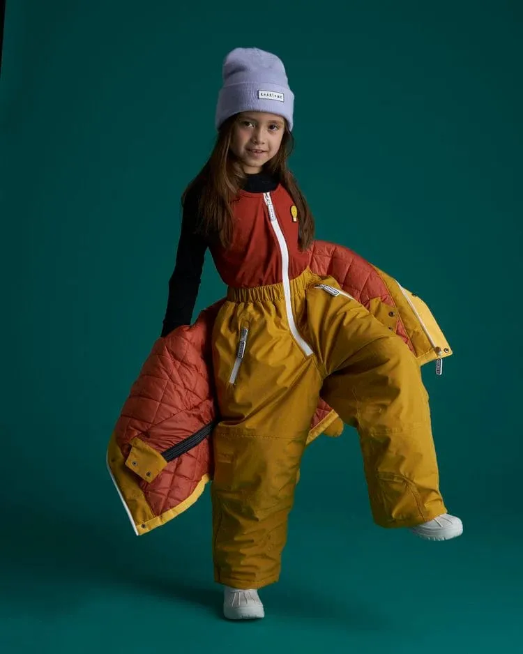 Roarsome Kids Cub The Lion Ski Bottoms in Yellow