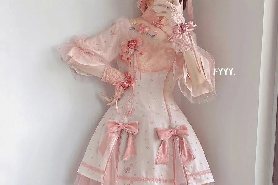 Sakura Cheongsam Kimono Dress
