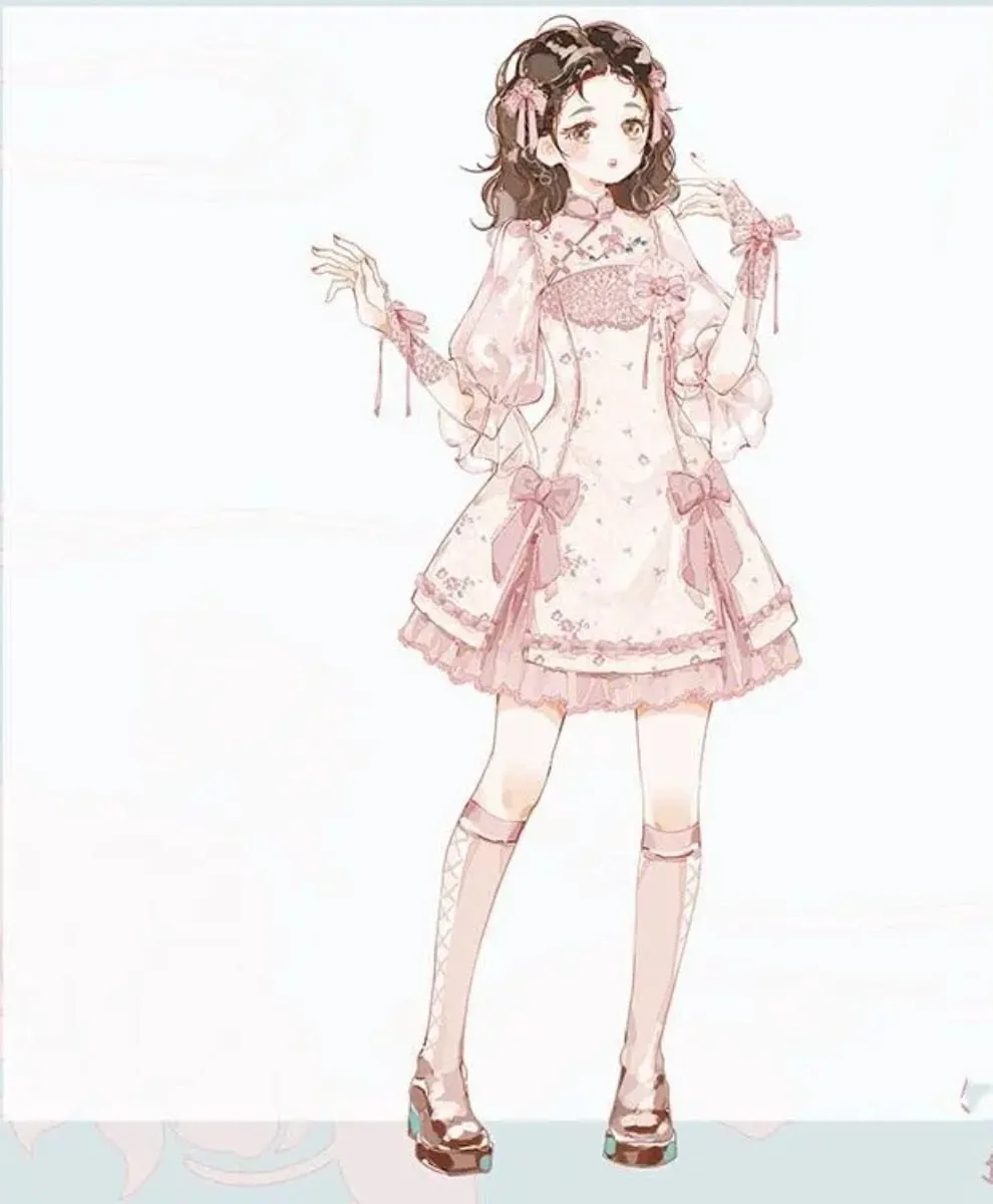 Sakura Cheongsam Kimono Dress