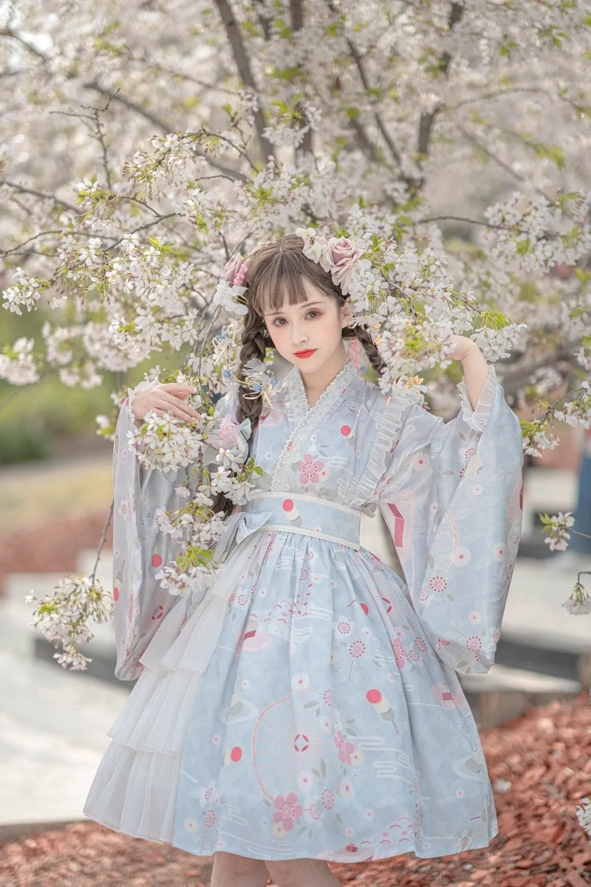 Sakura Kimono Dress