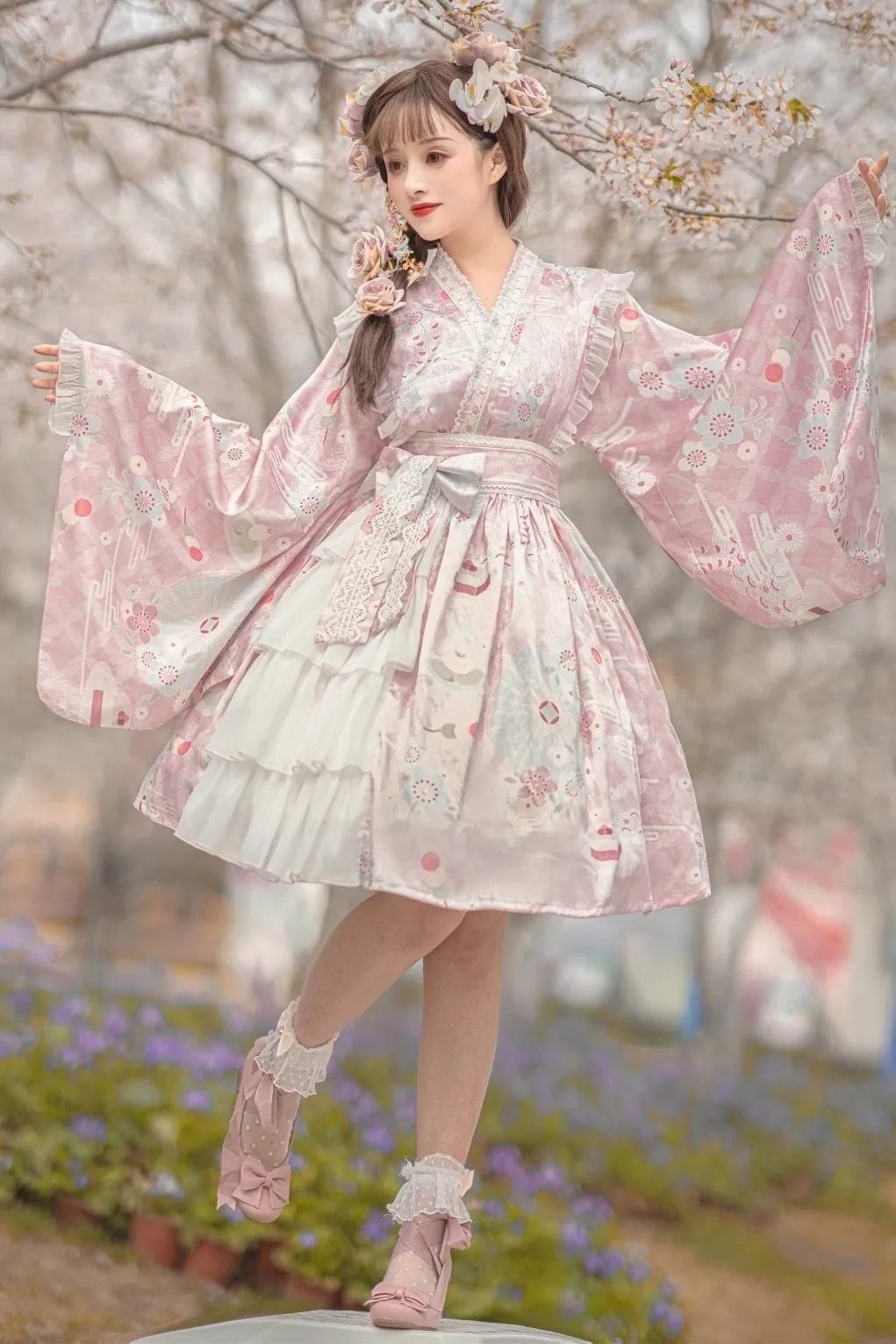 Sakura Kimono Dress