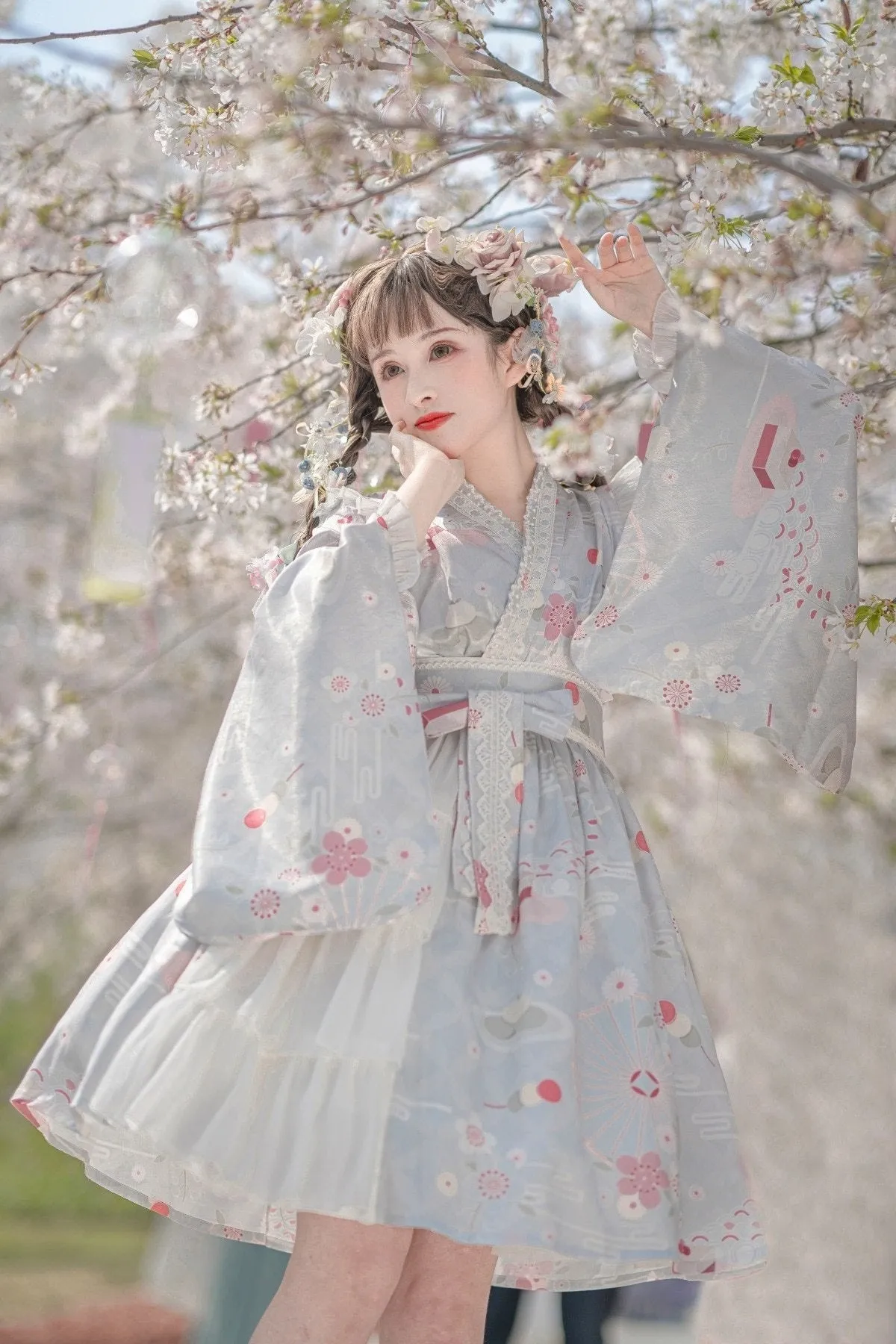 Sakura Kimono Dress