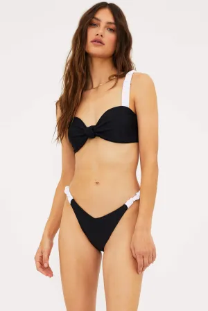 Sariah Top Black & White Beach Riot