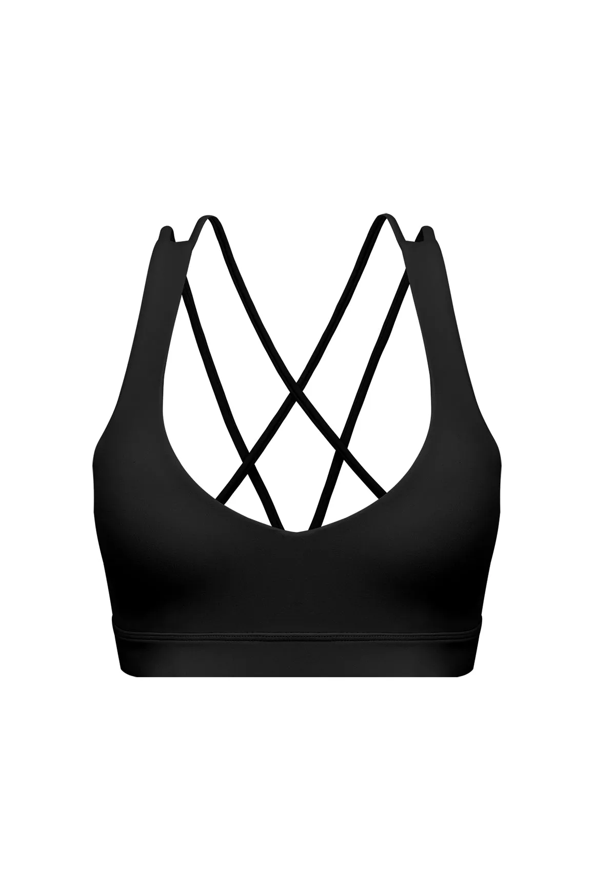 Scoop Neck Crossback Bra WISKII