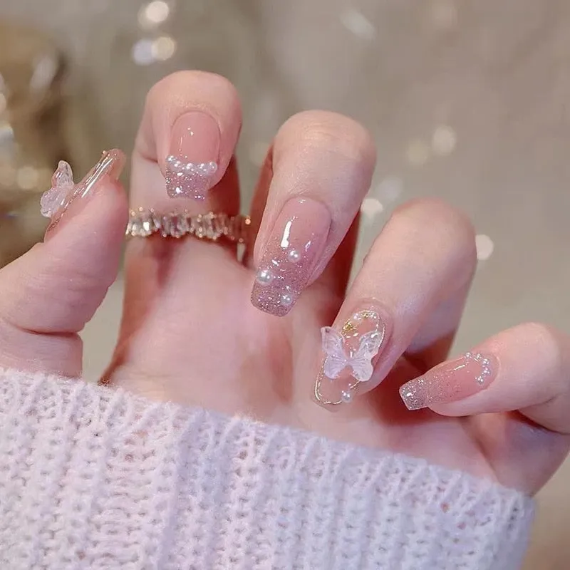 Short Angelic Press On Nails