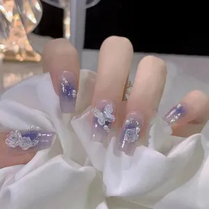 Short Angelic Press On Nails