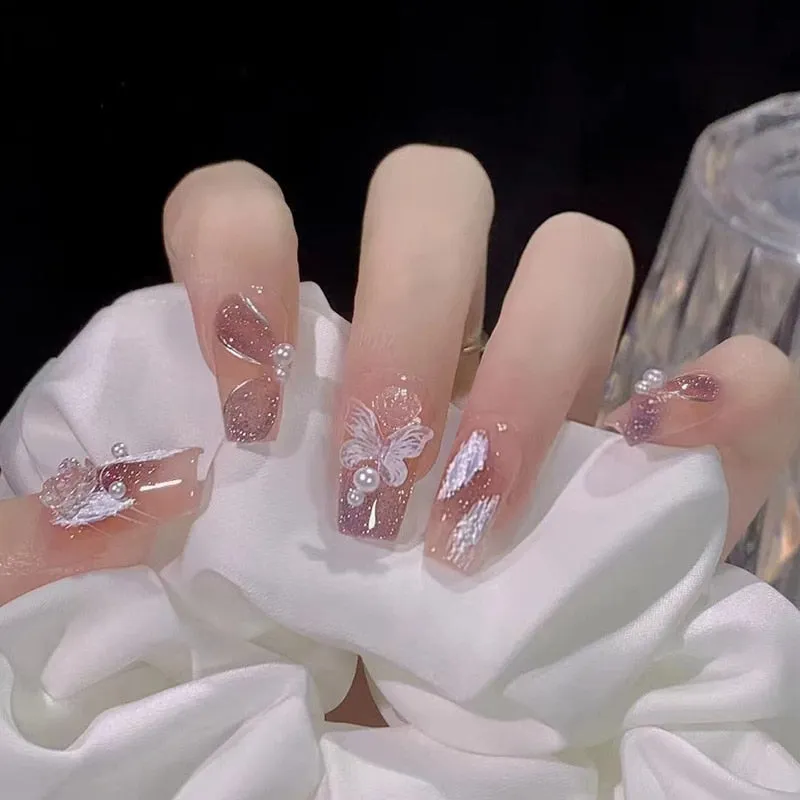 Short Angelic Press On Nails