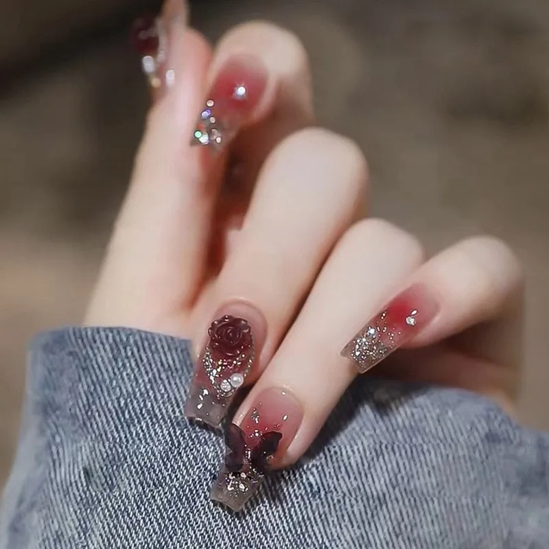 Short Angelic Press On Nails