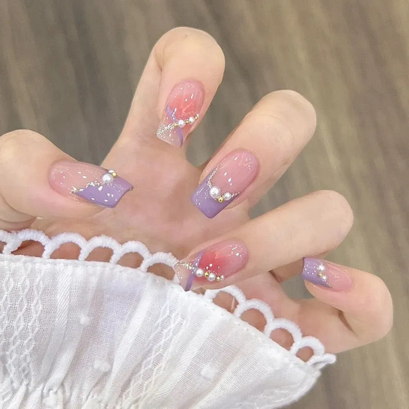 Short Angelic Press On Nails