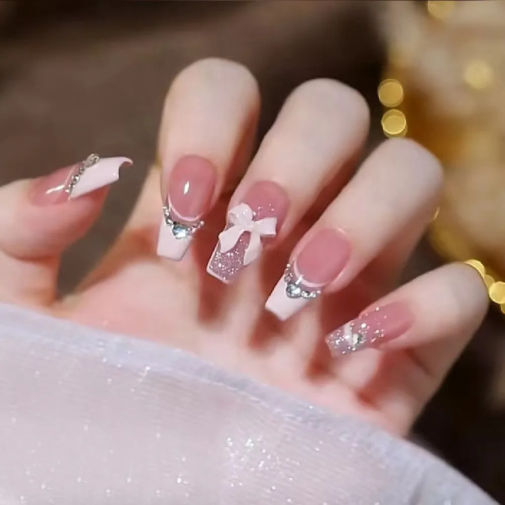 Short Angelic Press On Nails