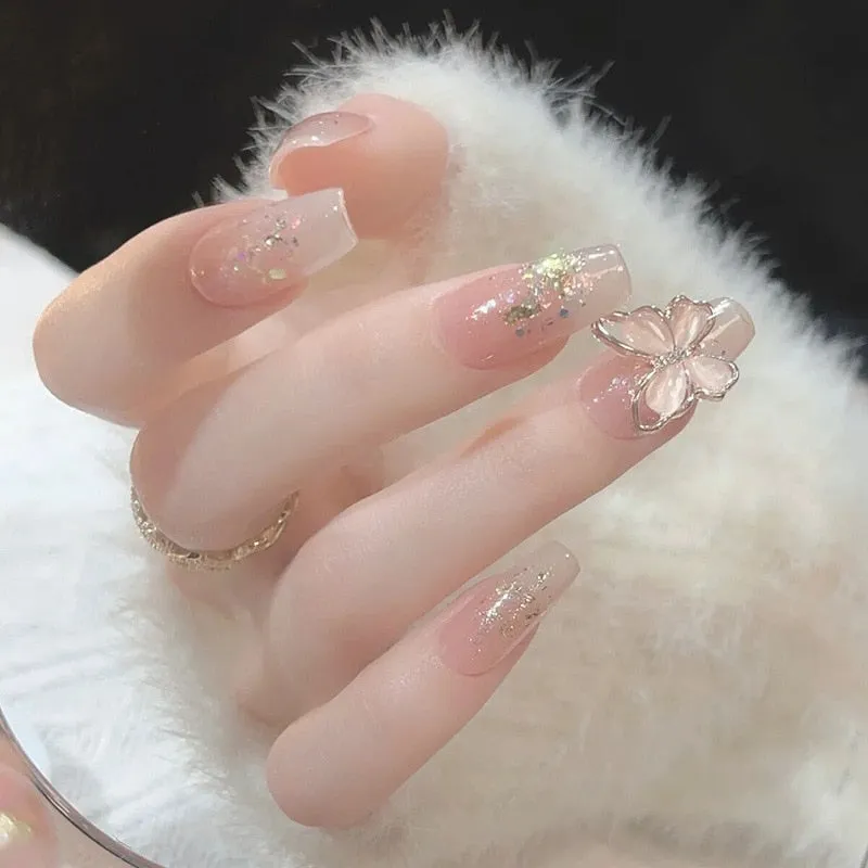 Short Angelic Press On Nails