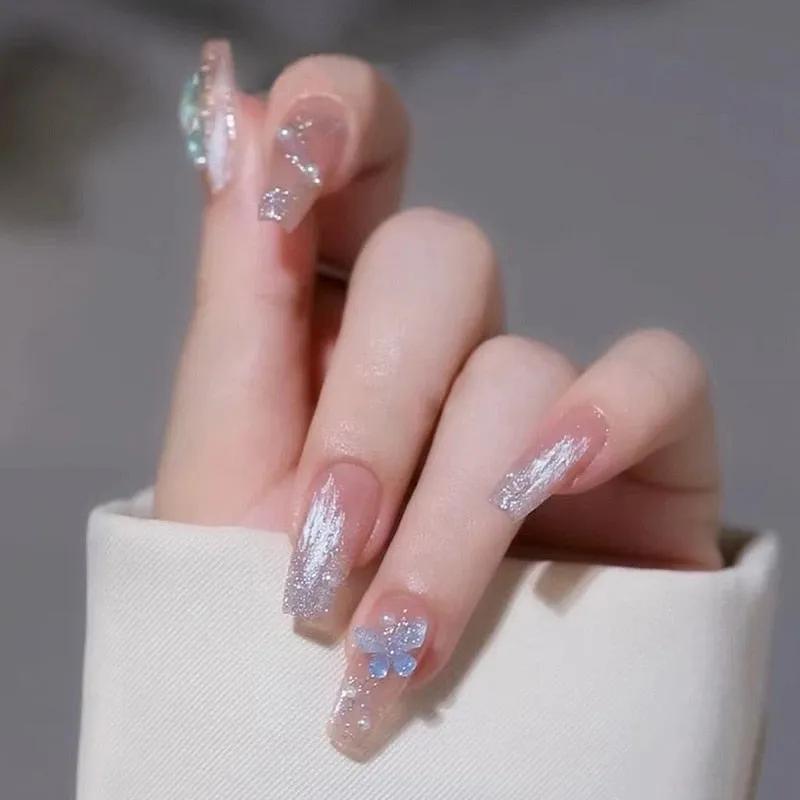 Short Angelic Press On Nails