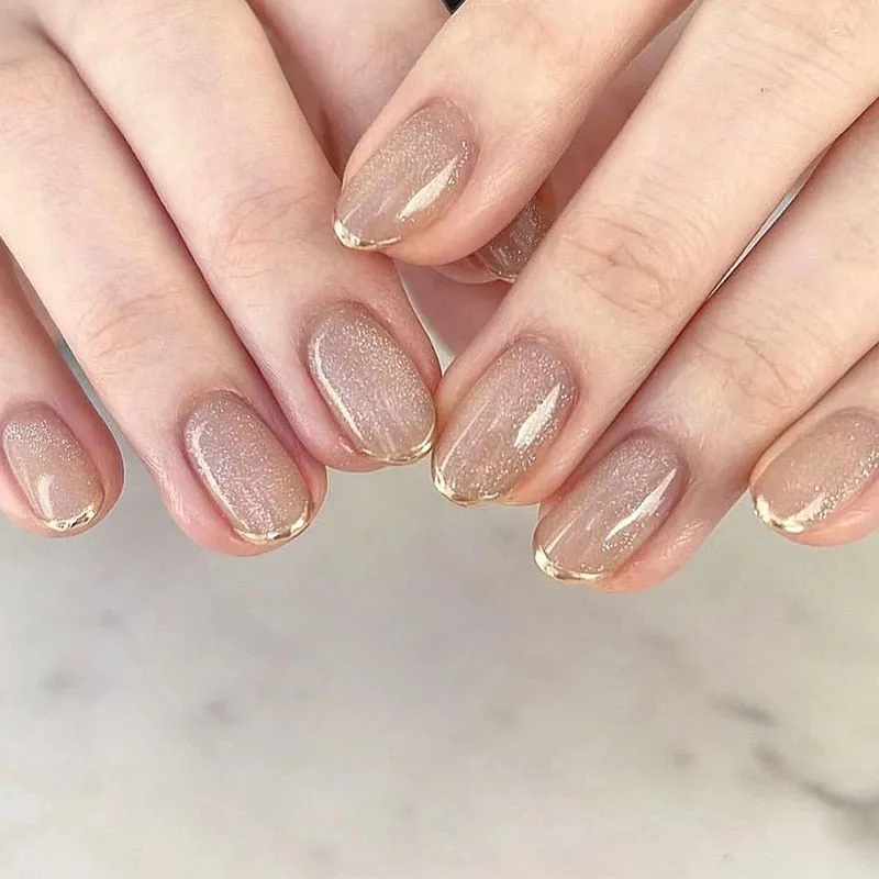 Short Angelic Press On Nails