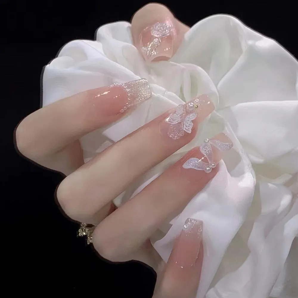 Short Angelic Press On Nails