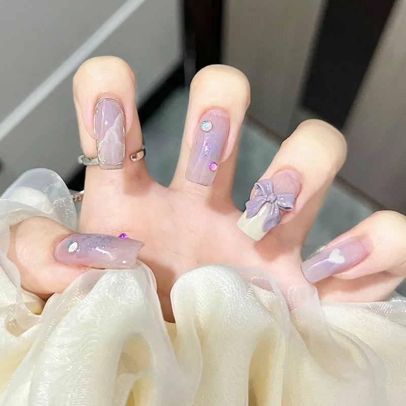 Short Angelic Press On Nails