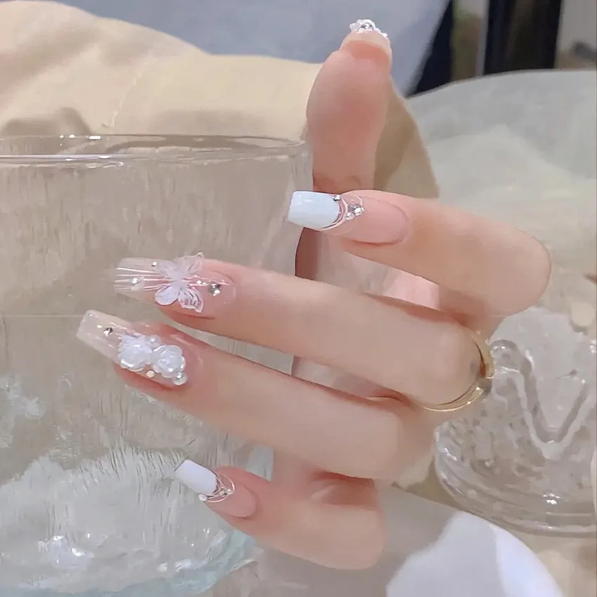 Short Angelic Press On Nails