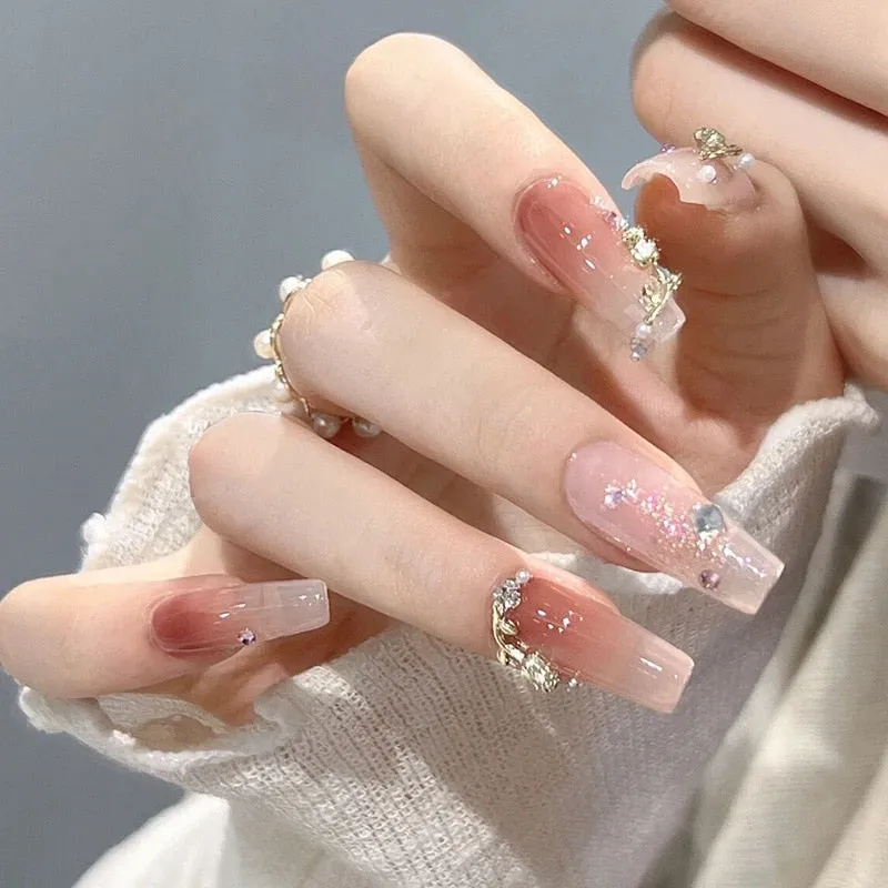 Short Angelic Press On Nails