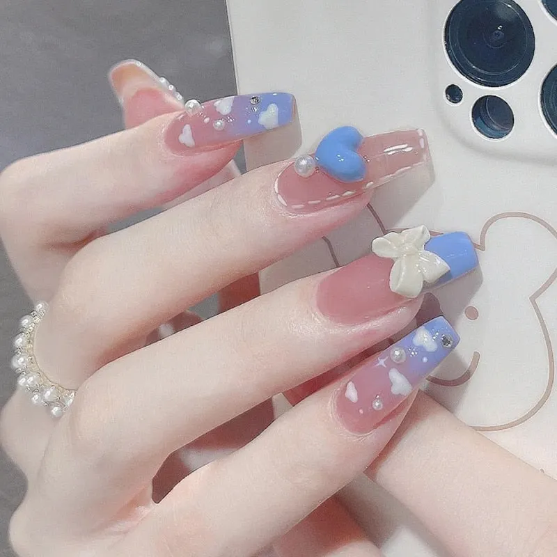 Short Angelic Press On Nails
