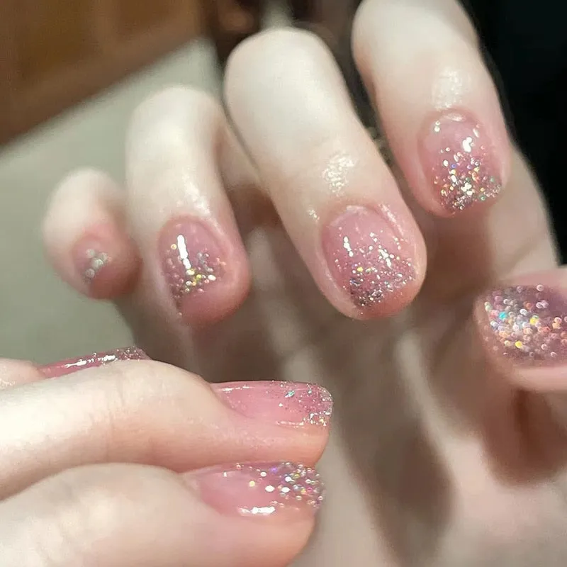 Short Angelic Press On Nails