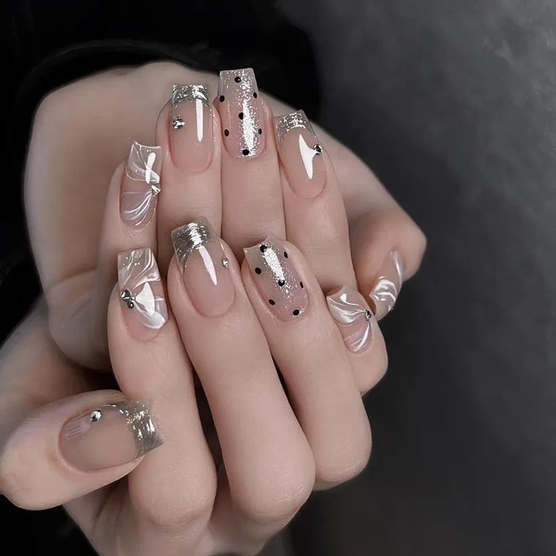 Short Angelic Press On Nails
