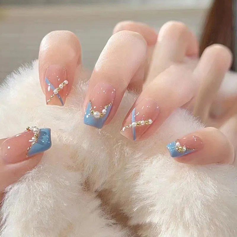 Short Angelic Press On Nails