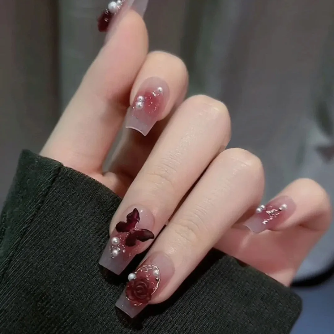 Short Angelic Press On Nails
