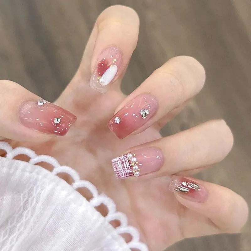 Short Angelic Press On Nails