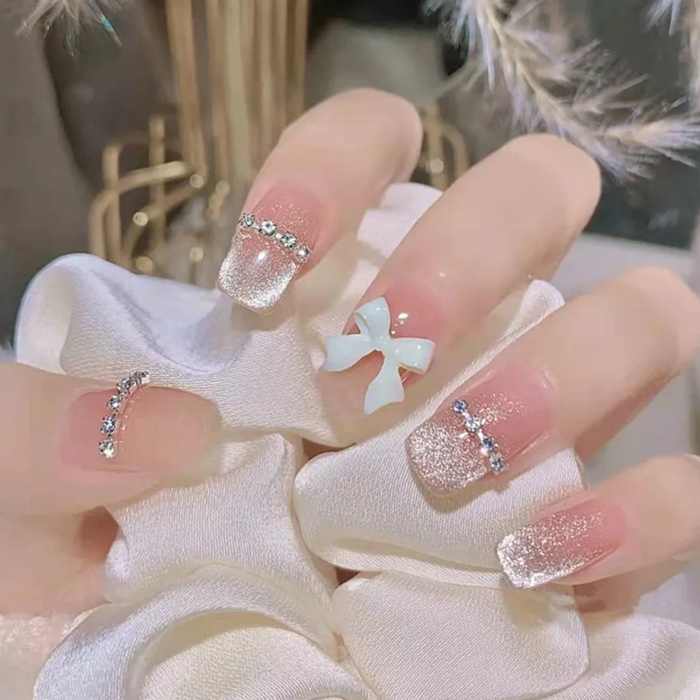 Short Angelic Press On Nails