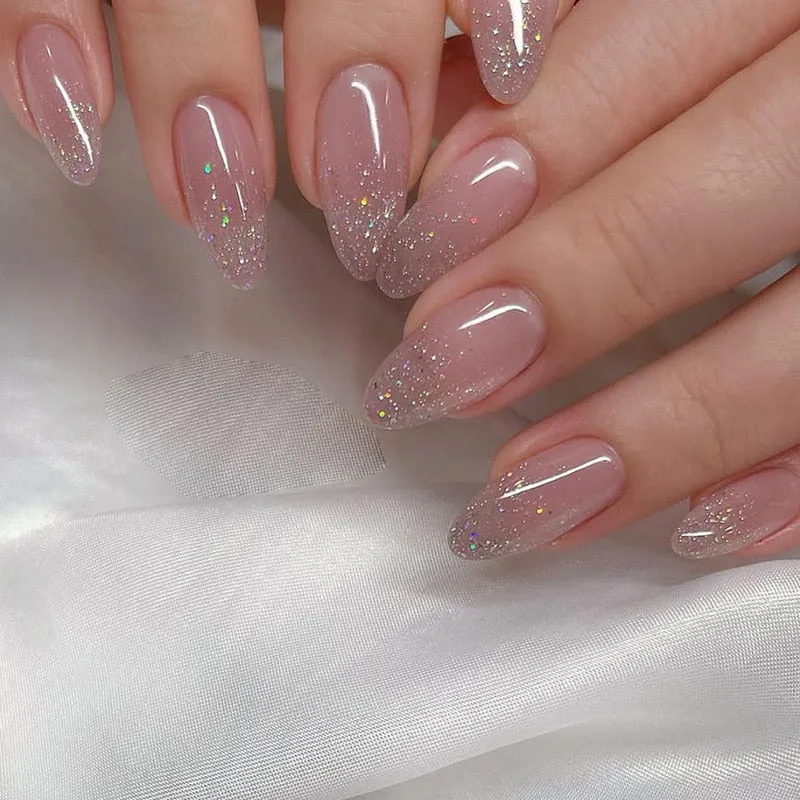 Short Angelic Press On Nails