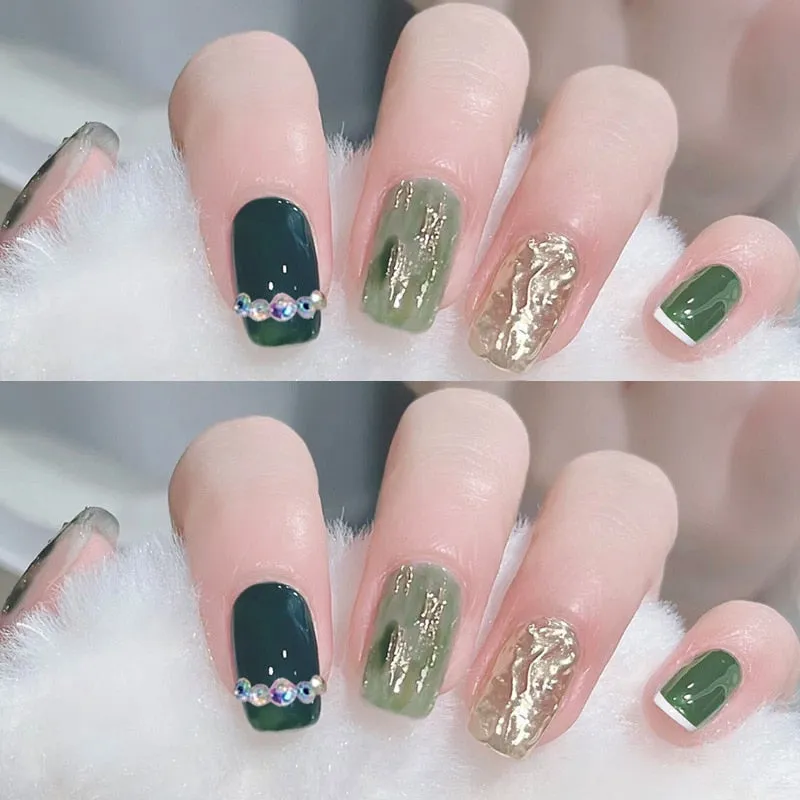 Short Angelic Press On Nails