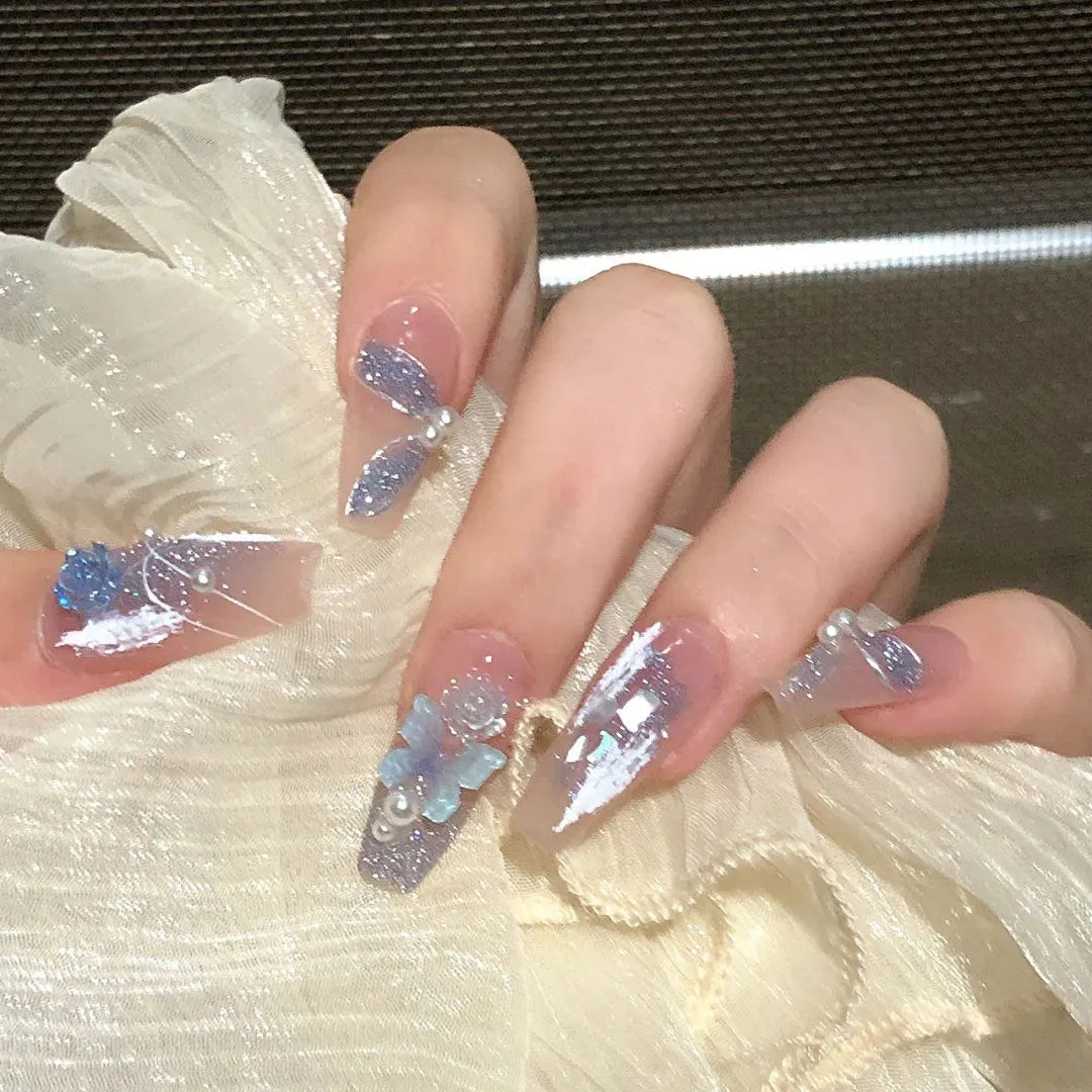 Short Angelic Press On Nails