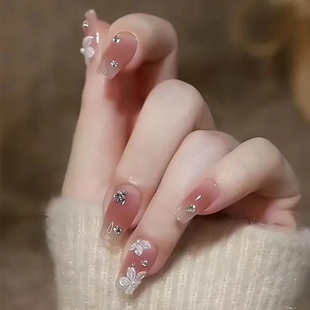Short Angelic Press On Nails