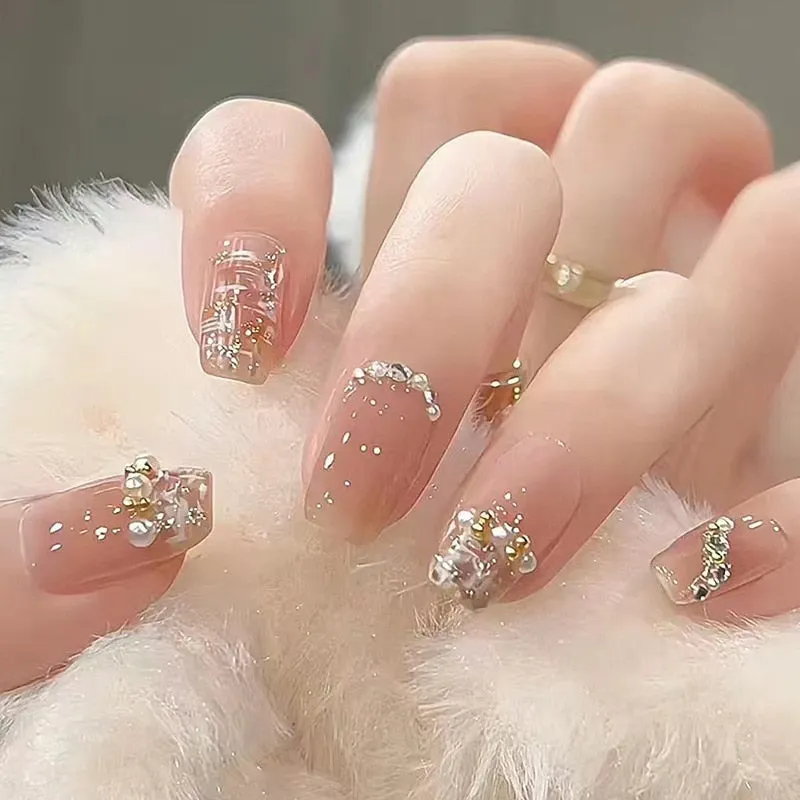 Short Angelic Press On Nails