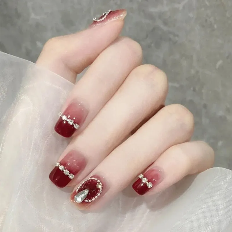 Short Angelic Press On Nails