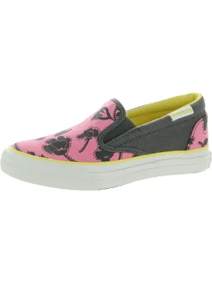 Skidgrip EV Skull Girls Canvas Slip On Casual and Fashion Sneakers